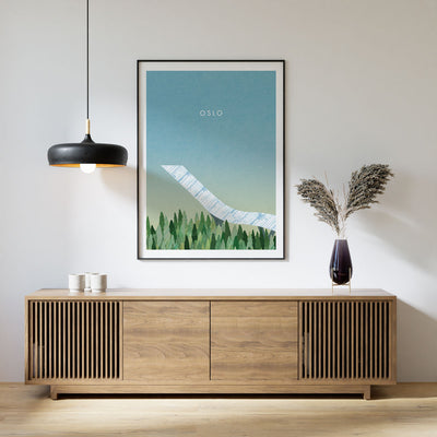 Oslo - Kunstplakat av Henry Rivers