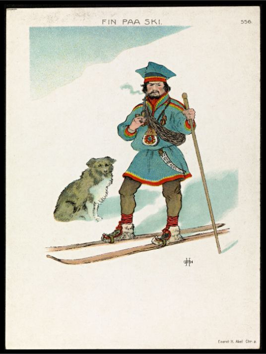 Othar Holmboe - Fin paa ski - Plakatbar.no
