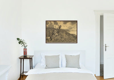 På veien til gildet i Trollslottet, Theodor Kittelsen - Poster - Plakatbar.no