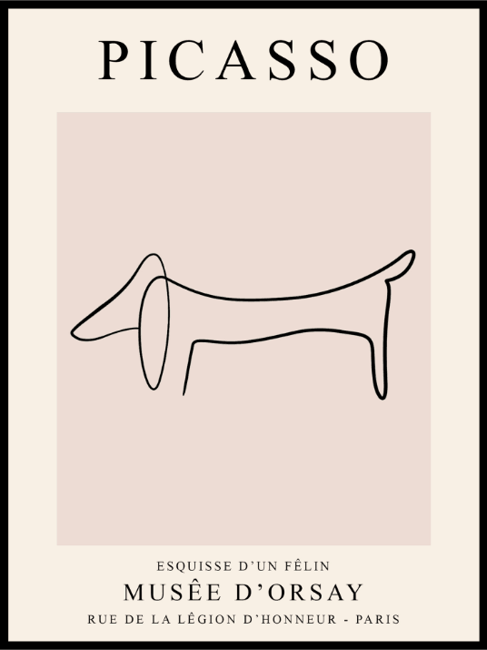 Pablo Picasso Dog - Poster