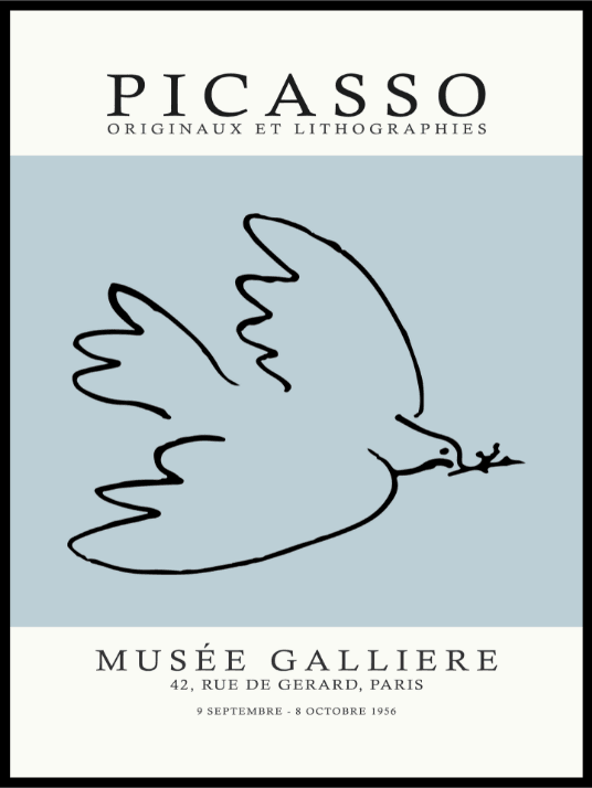 Pablo Picasso - Dove of Peace - Poster - Plakatbar.no