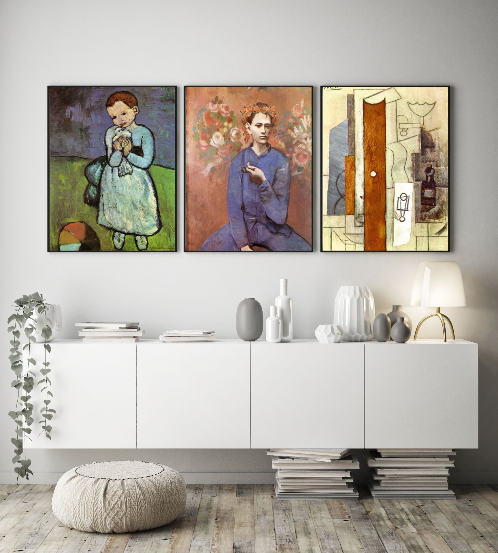 Pablo Picasso - Guitar, Gas-Jet and Bottle - Plakat eller lerret - Plakatbar.no