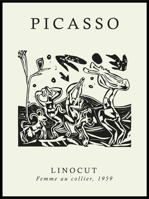 Pablo Picasso La Femme au collier - Plakat - Plakatbar.no