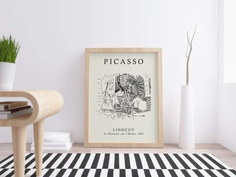Pablo Picasso Le Déjeuner sur l'herbe - Plakat - Plakatbar.no