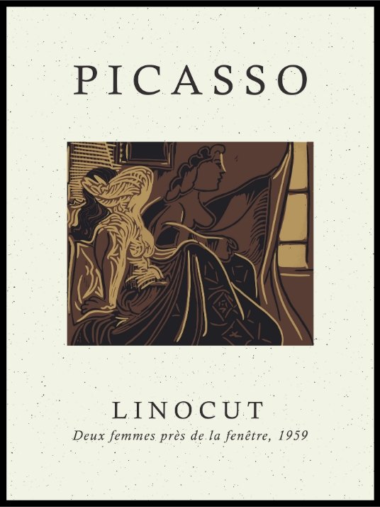 Pablo Picasso Linocut - Poster