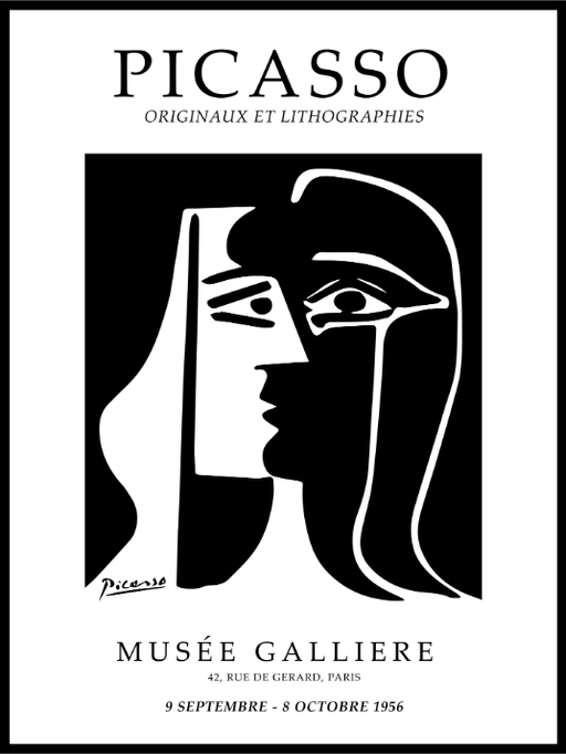 Pablo Picasso Musee Galliere - Plakat - Plakatbar.no