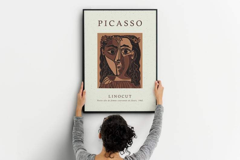 Pablo Picasso Petite Tête de Femme couronnée - Plakat - Plakatbar.no