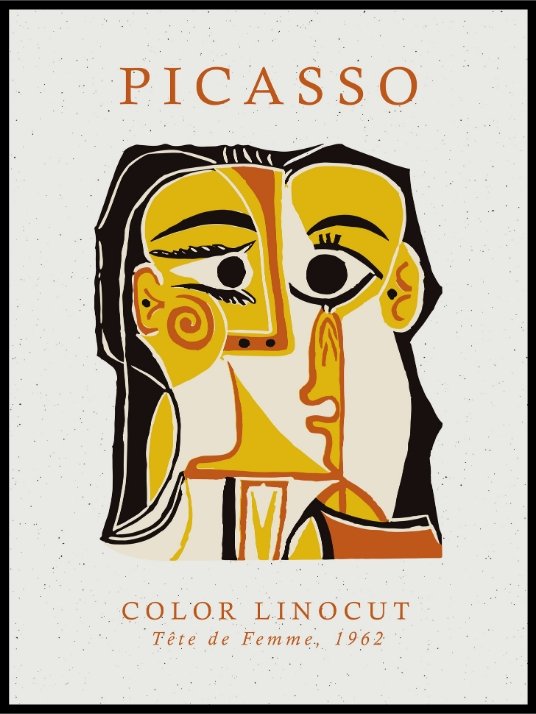 Pablo Picasso Head of a Woman - Poster and canvas