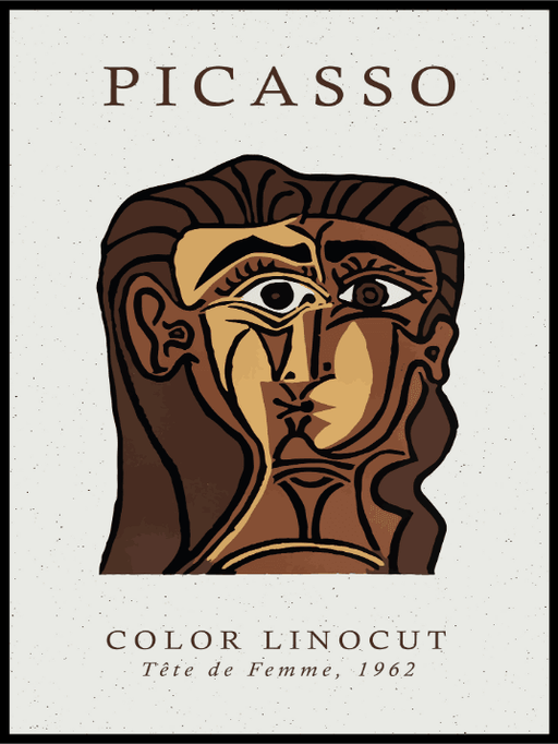 Pablo Picasso Tête de Femme Poster - Plakatbar.no