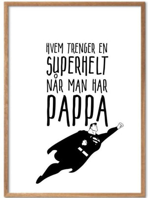 Pappa er supermann - Plakat