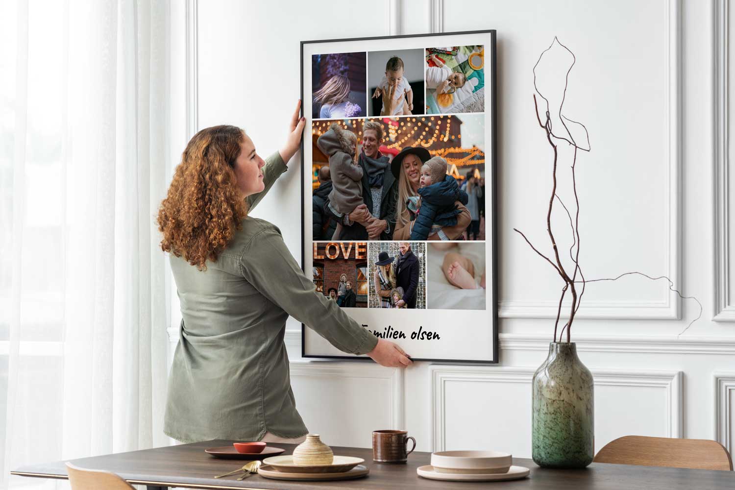 Personlig fotocollage - 7 bilder - Plakatbar.no