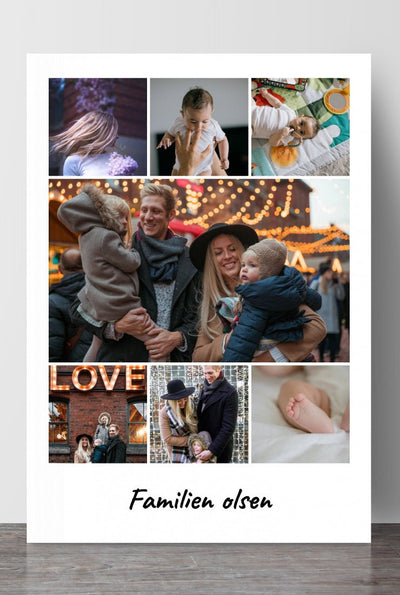 Personlig fotocollage - 7 bilder - Plakatbar.no