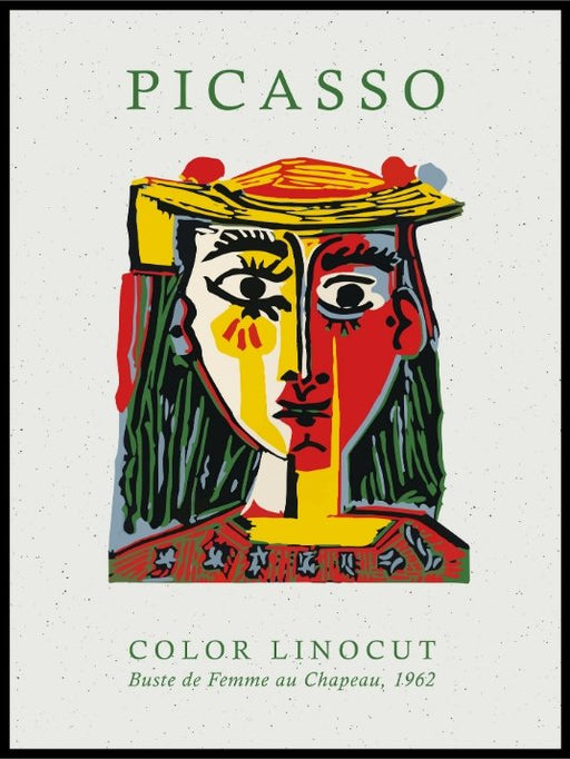 Picasso Cubic Surreal Linocut Poster - Plakatbar.no