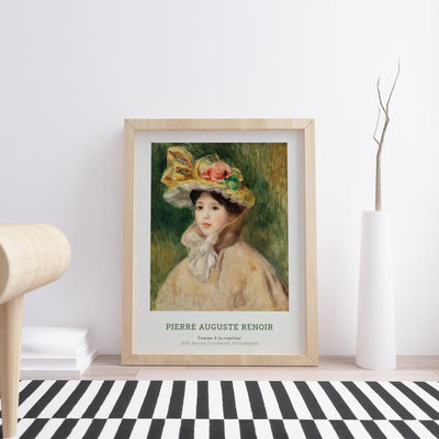 Pierre Auguste Renoir - Woman with Capeline poster - Plakatbar.no