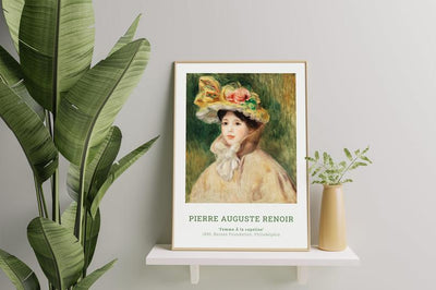Pierre Auguste Renoir - Woman with Capeline poster - Plakatbar.no