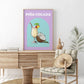 Piña colada - Retro Cocktail Plakat - Plakatbar.no