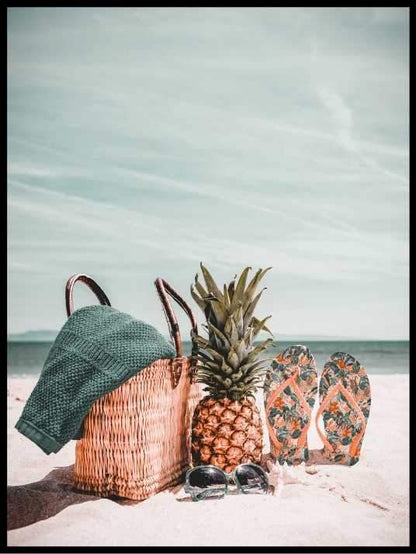 Pineapple at the beach - Plakatbar.no
