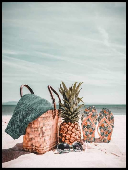 Pineapple at the beach - Plakatbar.no