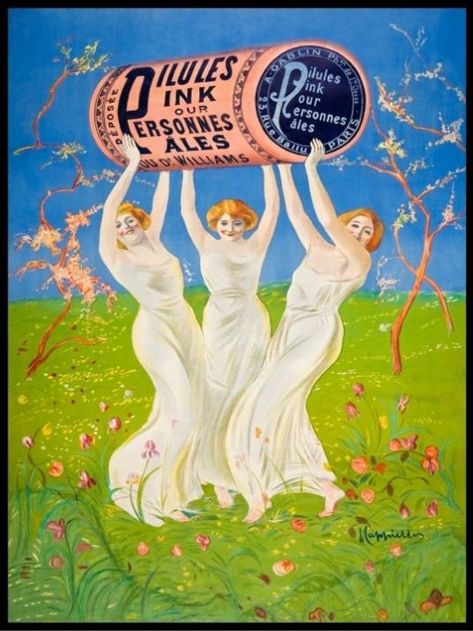 Pink Pills for Pale People, Leonetto Cappiello- Plakat - Plakatbar.no