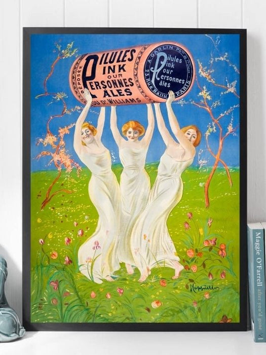 Pink Pills for Pale People, Leonetto Cappiello- Plakat - Plakatbar.no