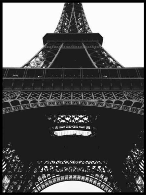 Plakat av Eiffeltårnet - Sort/hvitt - Plakatbar.no