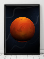 Plakat av mars - Plakatbar.no