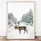 Plakat av reinsdyr - vintermotiv - Plakatbar.no