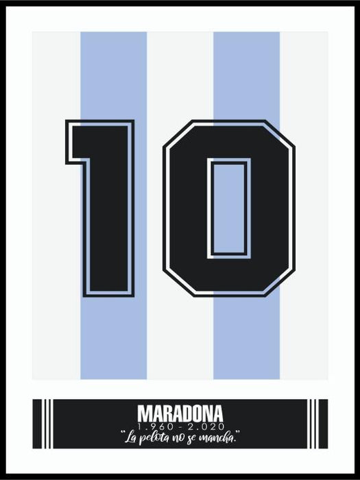 Plakat - Diego Maradona - Nummer 10 - Plakatbar.no