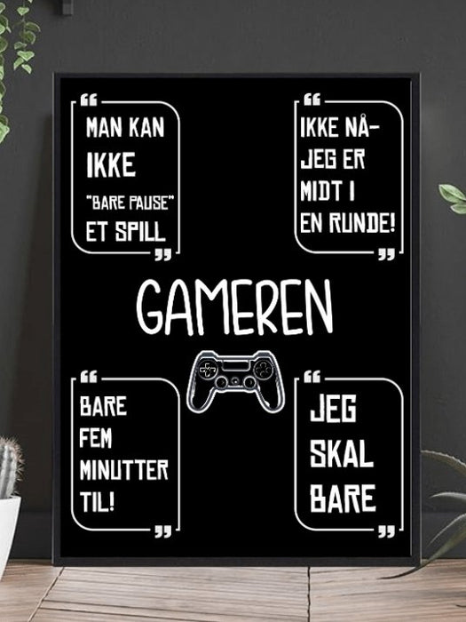 Plakat til Gamer - Plakatbar.no