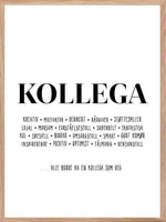 Plakat til kollega med positive punkter - Plakatbar.no