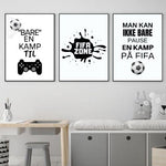 Plakatsett til Fifaspilleren - 3 stk plakater - Plakatbar.no