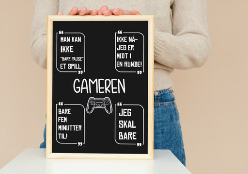 Plakatsett til Gameren - 3 stk plakater - Plakatbar.no