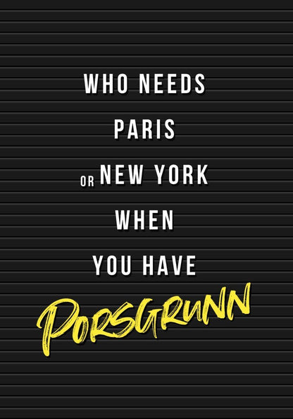 Porsgrunn - Byplakat - Plakatbar.no