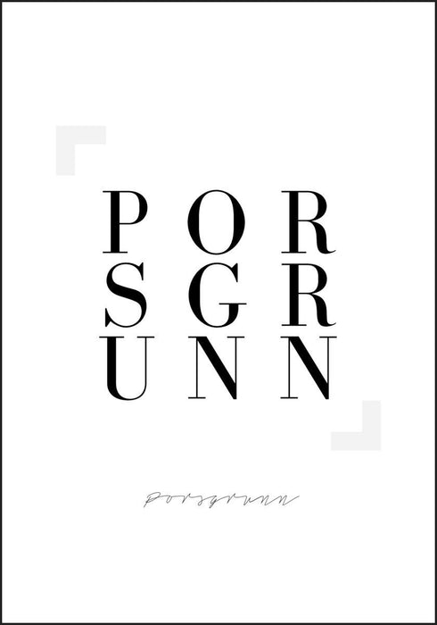 Porsgrunn - Plakat - Plakatbar.no