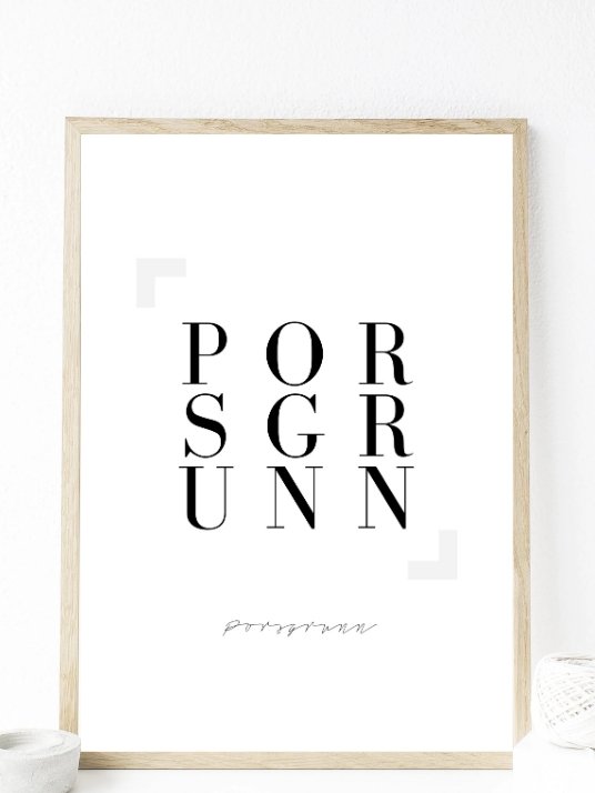 Porsgrunn - Plakat - Plakatbar.no