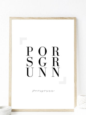 Porsgrunn - Plakat - Plakatbar.no