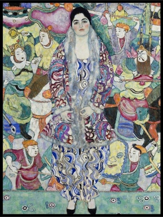 Portrait of Friederike Maria Beer, Gustav Klimt- Plakat - Plakatbar.no