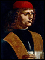 Portrett av en musiker, Leonardo da Vinci- Plakat - Plakatbar.no