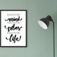 Positive minds - positive vibes - positive life poster - Plakatbar.no