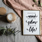 Positive minds - positive vibes - positive life poster - Plakatbar.no