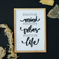Positive minds - positive vibes - positive life poster - Plakatbar.no