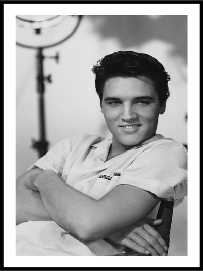 Poster av ung Elvis - Plakatbar.no