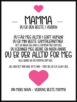 Poster Til Mamma - Plakatbar.no