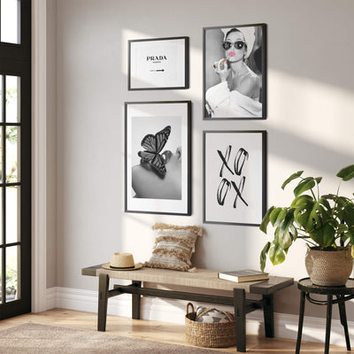 Prada Marfa Fashion Poster - Hvit - Plakatbar.no