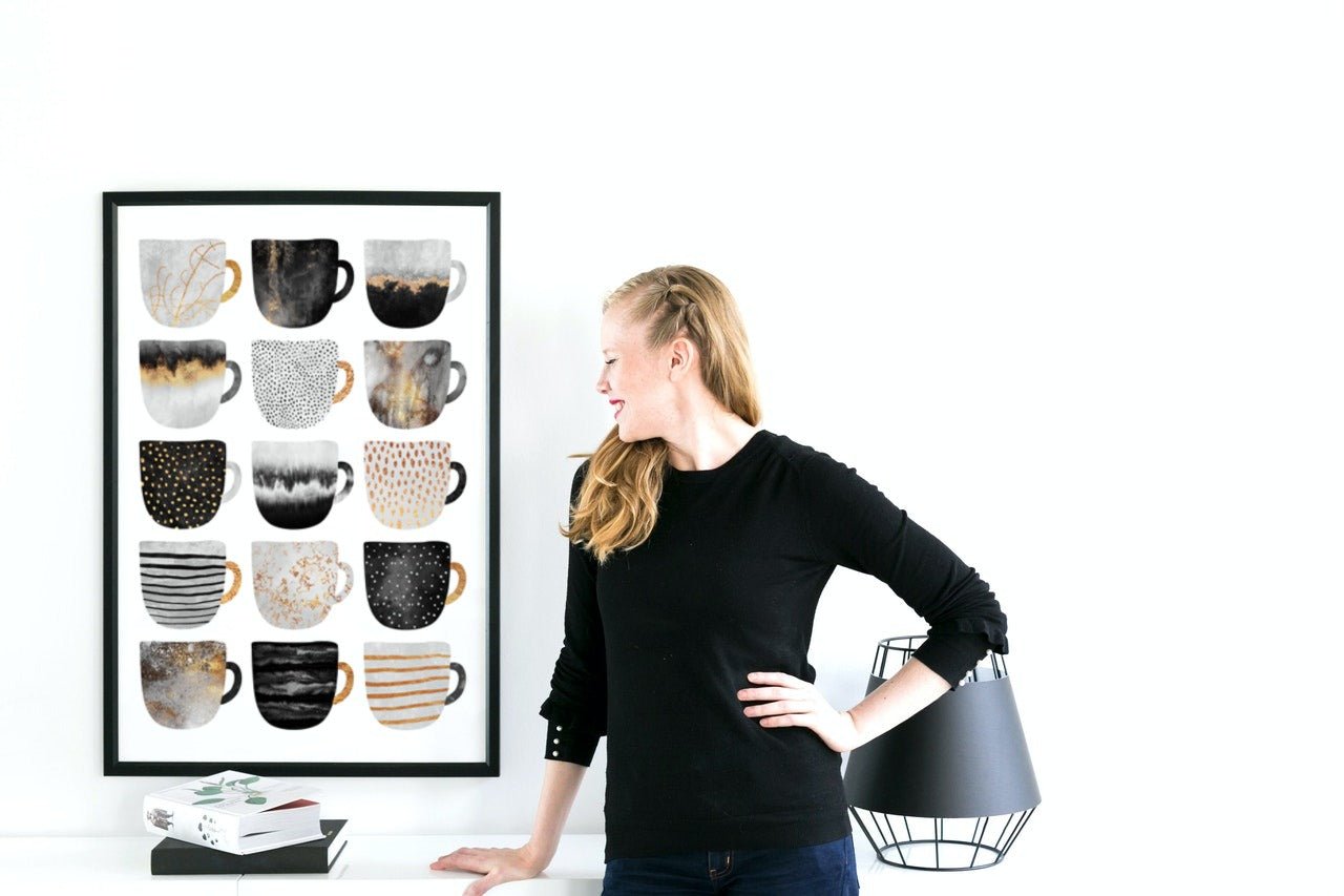 Pretty coffee cups - Plakat - Plakatbar.no