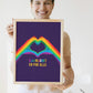 Prideplakat - Kjærlighet er for alle - Plakatbar.no