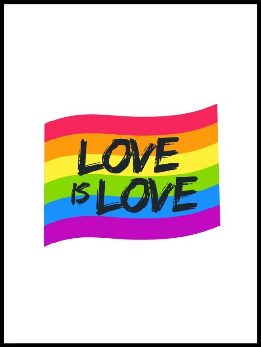 Prideplakat - Love is love