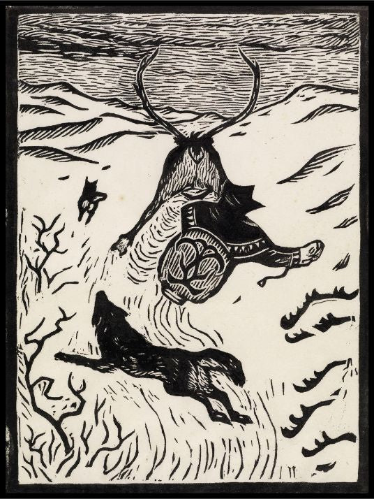 Sledding - John Savio - Poster