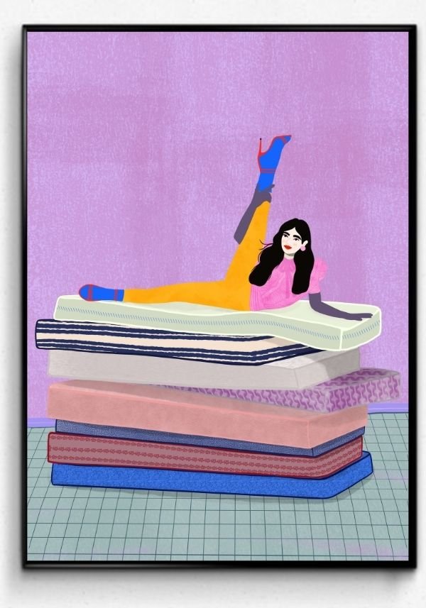 Raise your leg up to your head poster - Plakatbar.no