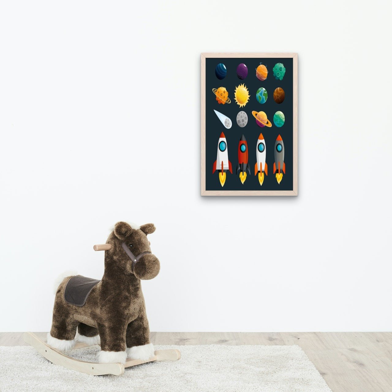 Raketter og planeter - Plakatbar.no